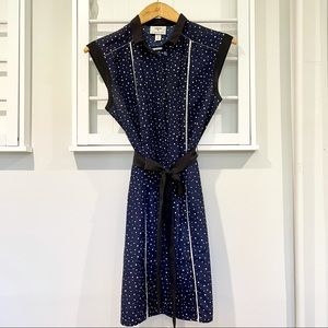 🔥 Jason Wu x Target Pleated Shift Dress blue polka dot S